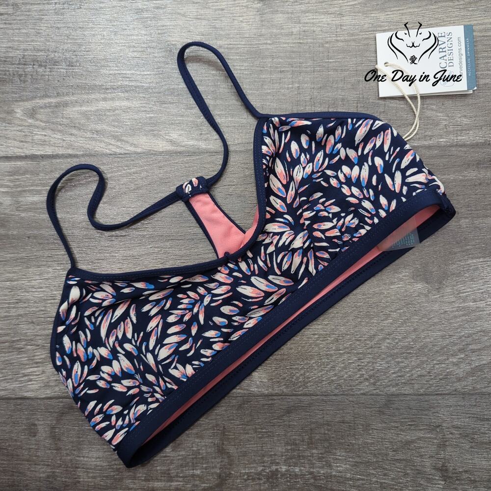 Carve Designs Crop Racerback Bikini Top Size M